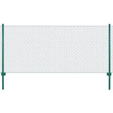 vidaXL Wire Mesh Fence with Posts