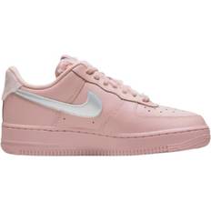 Faux Fur - Women Sneakers Nike Air Force 1 '07 Faux Sherpa Fur W - Pink Oxford/Cedar/Metallic Silver