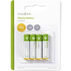 Nedis Piles alcalines AAA Pack de 4