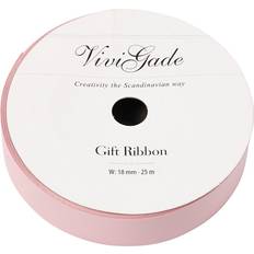 Vivi Gade Ruban Cadeau Mat 10 mm x 25 m Rose Pastel Mixte