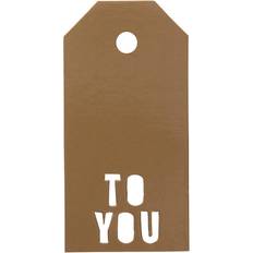 Guld Gavemærker Vivi Gade Manillamærke 5 x 10 cm 300 gram guld TO YOU 15 stk