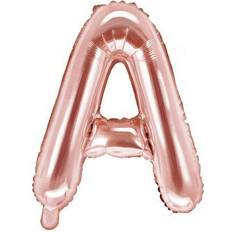 Kirjainilmapallot PartyDeco Kirjainfoliopallo Ruusukulta 35 cm-A