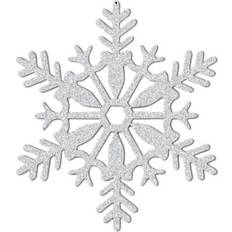 Jul Hvirvler Amscan 191360 Christmas White Snowflake Hanging Decorations 12 Pack