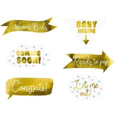 Hvid Fotoprops PartyDeco Babyshower Photobooth