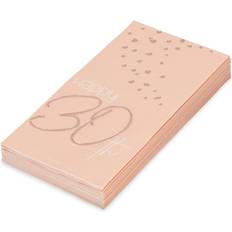 Rosaguld Papirservietter Folat Servietter Elegant Lush Blush 30 Years 33x33cm 10 stk