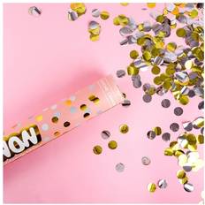 Konfettitykit PartyDeco Konfettitykki Pyörylät Kulta Hopea 60 cm