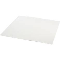 Runde Duge Stikdug papir med PE-belægning 100x100cm hvid