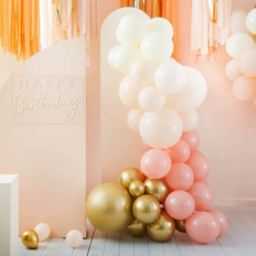 Pink Ballonbuer Ginger Ray Ballonbue Peach/Guld