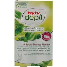 Hårfjerning Byly Facial Hair Removal Strips Depil (12 uds)