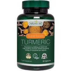 Vitamins & Supplements Natures Aid Superfoods Tumeric 30 Caps 30 pcs