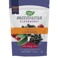 Nature's Way Nature's Way Sambucus Vitamin C Lozenges Wld Cherry 24 Lozenges