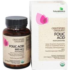 Vitamins & Supplements Futurebiotics Organic Folic Acid 800 mcg 120 Vegetarian Tablets