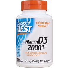 Vitamins & Supplements Doctor's Best Doctor's Best Vitamin D3 2000 IU 180 softgels 180 pcs
