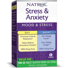 Natrol Stress & Anxiety Day and Night 60 Tablets