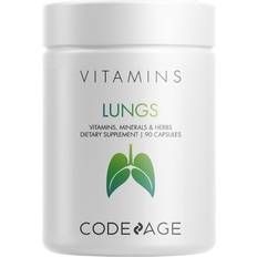 Vitamins & Supplements Codeage Lungs Vitamins & Minerals with Lung & Respiratory Botanicals 90 Capsules