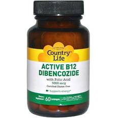 Vitamin b12 active Country Life Active B12 Dibencozide 3000 mcg 60 sugtabletter