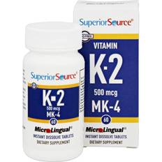 Superior Source Vitamin K2 500 mcg 60 Instant Dissolve Tablets