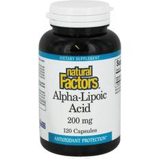 Vitamins & Supplements Natural Factors Alpha-Lipoic Acid 200 mg 120 Capsules