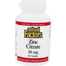 Zinc citrate Natural Factors Zinc Citrate 50 mg 90 Tablets