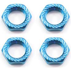 Fastrax 17Mm X 1.0 Blue Serrated Wheel Nuts (4Pcs) Rc8 FAST925B