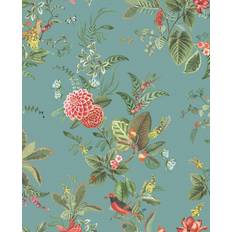 PiP Studio Florale Tapete Floris von Eijffinger Hellblau turchese