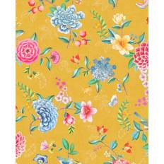 PiP Studio Florale Tapete Goodevening von Eijffinger Gelb/ Blau giallo