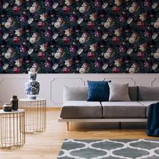 Wallpapers Superfresco Easy Navy Floral Wallpaper
