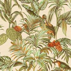 No tejido Papeles pintados Dutch Wallcoverings Papel De Pared Bird-of-paradise Verde