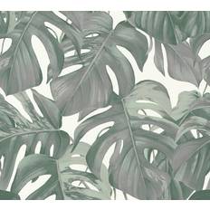 Galerie Wallpapers Galerie Tropical Leaf Print Vinyl Wallpaper