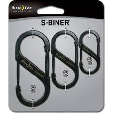 Nite ize s biner Nite Ize S-Biner 3-pack Black OneSize