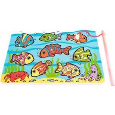 Bigjigs Babyspielzeuge Bigjigs Toys Tropical Magnetic Fishing Game with Fishing Rod