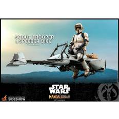 Mandalorian action figure Hot Toys Star Wars The Mandalorian Action Figure 1/6 Scout Trooper and Speeder Bike 30 cm