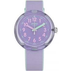 Kinder - Violett Armbanduhren Flik Flak Color Blast Lilac (FPNP044)