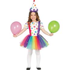 Fiestas Guirca Dots Circus Clown Girl Costume