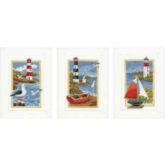 Vervaco Vervaco Miniature Kit Lighthouse, Cotton, Multi-Colour, 8 x 12 x 0.3 cm