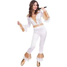 Amscan 9905717 70's Disco Queen Jumpsuit Costume, 14-16 Years-1 Pc