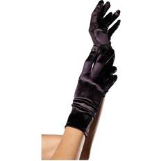 Leg Avenue Kostumer Leg Avenue SATIN GLOVES BLACK