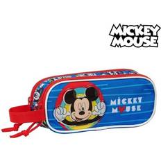 Rojo Estuches para lápices Safta Holdall Mickey Mouse Clubhouse Double Blue Red