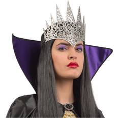 Damer - Halloween Kroner & Diademer Vegaoo Dronning sølv diadem med glimmer til voksne