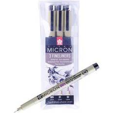 Svarte Fineliners Sakura Pigma Micron Design 3 Black