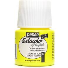 A base de agua Pinturas Textiles Pebeo Setacolor Opaque Fabric Paint Lemon Yellow 45ml