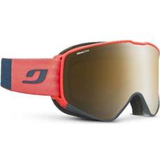 Equipos de esquí Julbo Máscara Cyrius rojo azul con lente fotocromática Reactiv High Mountain Polarized marrón Red