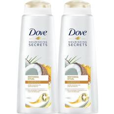 Dove 2x400ml Nourishing Restoring Ritual Shampoo with coconut oil 400ml