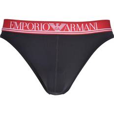 Polyamide - Tangas Men's Underwear Emporio Armani Microfibre Mesh Thong - Black