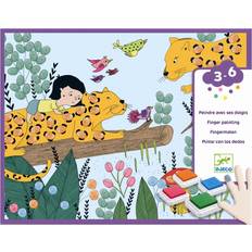 Pitture per le dita Djeco Pagine Da Colorare Finger Painting Nature