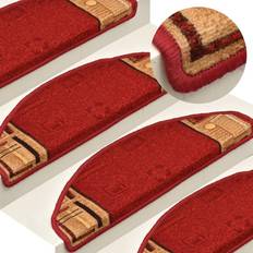 Tapis d'escalier vidaXL 322410 15-pack Red 21x65cm