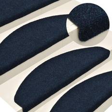 Monochrome Stair Carpets vidaXL 322356 15-pack Blue cm