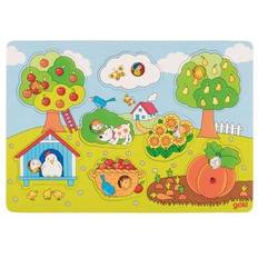 Goki Klassiske puslespil Goki Background Puzzle in Tree Garden 8 Pieces