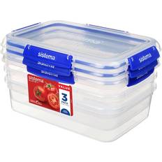 Leak-Proof Kitchen Storage Sistema Klip It Plus Food Container 3pcs 2.2L