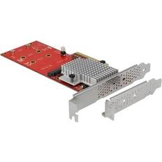 Nvme card DeLock PCI Express X8 Card to 2 x Internal NVMe M.2 Key M